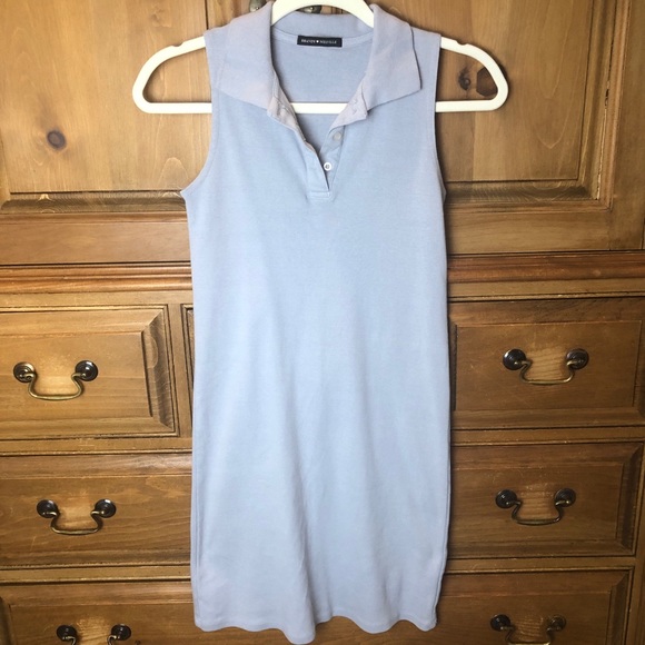 Brandy Melville Dresses & Skirts - Brandy Melville Caroline Dress Collared Sleeveless Light Blue Dress